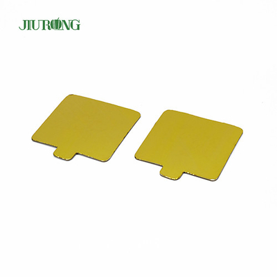 لوح كعكة مستطيل MDF ذهبي قابل لإعادة الاستخدام يمكن التخلص منه 100 * 65 مللي متر مقاوم للدهون