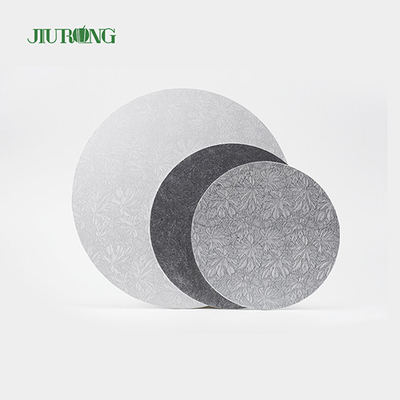 MDF ورقة مموجة ذهبية دائرية كعكة 10 بوصة JIURONG قابلة لإعادة التدوير
