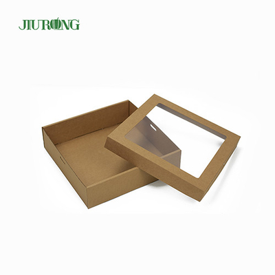 Jiurong ODM صديقة للبيئة الوجبات الجاهزة التعبئة والتغليف علبة الطعام المموج القابلة للتحلل الحيوي