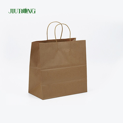 خذ بعيدا SOS Kraft Biodegradable Paper Bag Recyclable BSCI المعتمدة