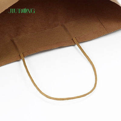 خذ بعيدا SOS Kraft Biodegradable Paper Bag Recyclable BSCI المعتمدة