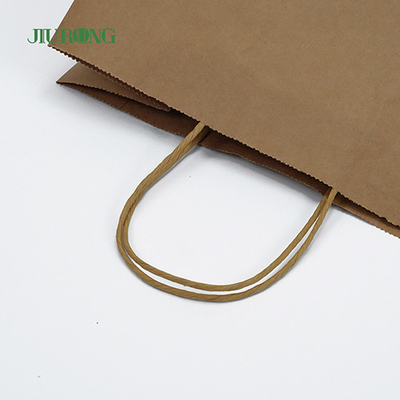 خذ بعيدا SOS Kraft Biodegradable Paper Bag Recyclable BSCI المعتمدة