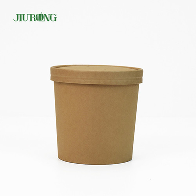 16 OZ أدوات المائدة ورقة كأس السلطانية قابلة للتحلل الحيوي ورقة صغيرة مع الأغطية